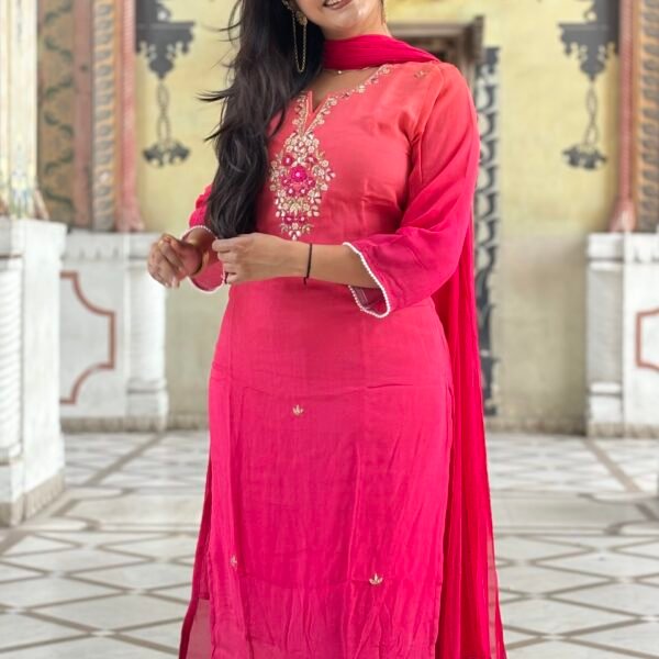 Gulnaar Rooh Embroidered Suit Set