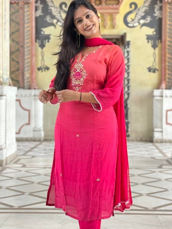 Gulnaar Rooh Embroidered Suit Set