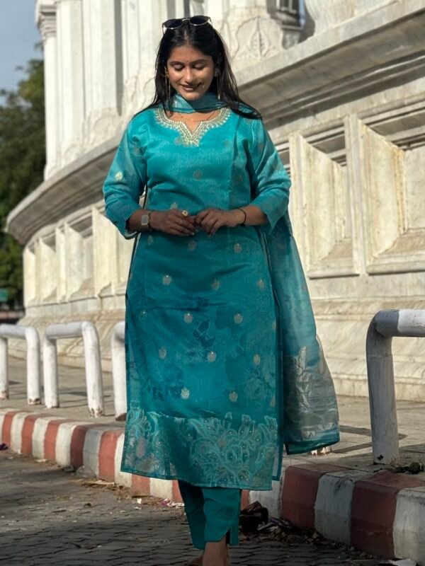 IMG_2399 Heer chanderi Embroidered Suit Set