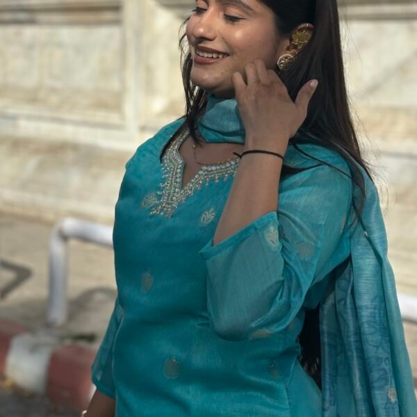 IMG_2406 Heer chanderi Embroidered Suit Set