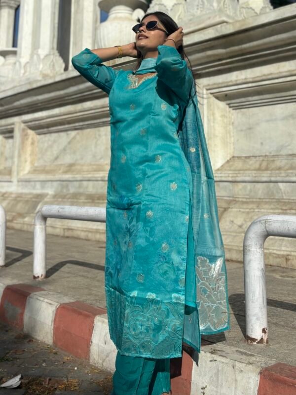 IMG_2408 Heer chanderi Embroidered Suit Set