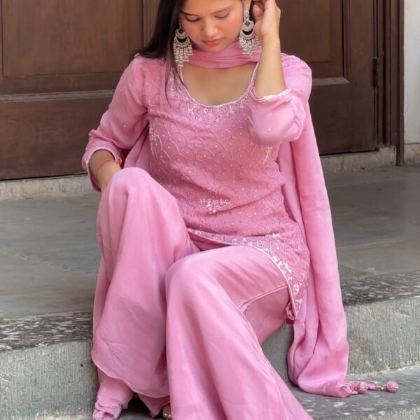 Screenshot Mishri Embroidered Sharara Suit Set