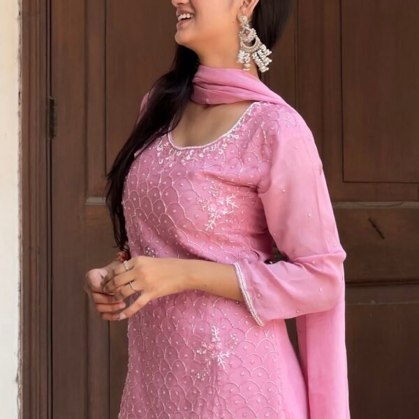 Screenshot Mishri Embroidered Sharara Suit Set