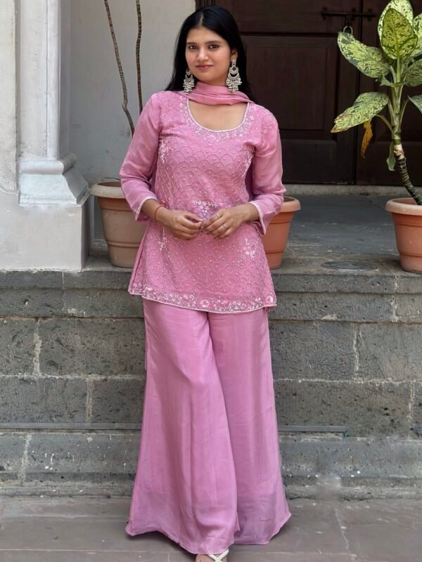 IMG_3224.JPG Mishri Embroidered Sharara Suit Set