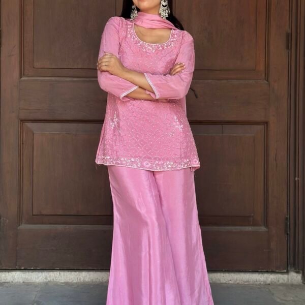 IMG_3226.JPG Mishri Embroidered Sharara Suit Set