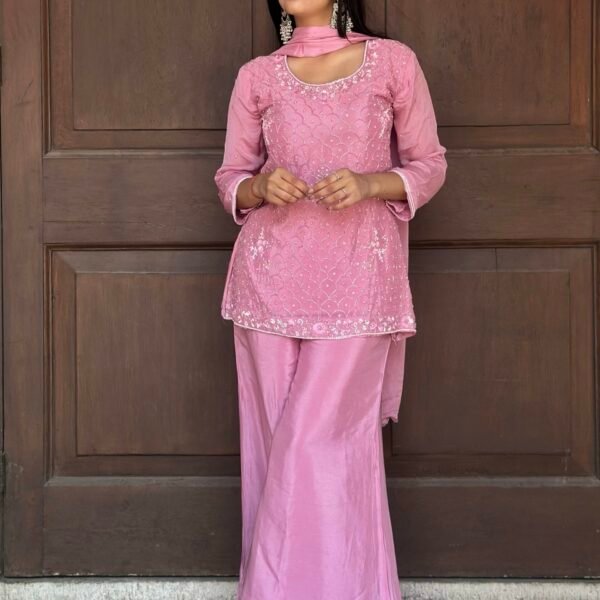 IMG_3230.JPG Mishri Embroidered Sharara Suit Set