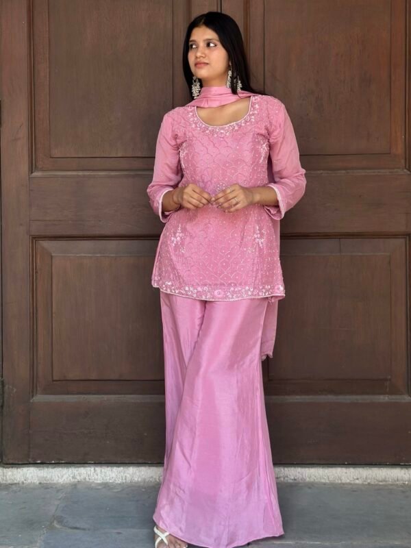 IMG_3230.JPG Mishri Embroidered Sharara Suit Set