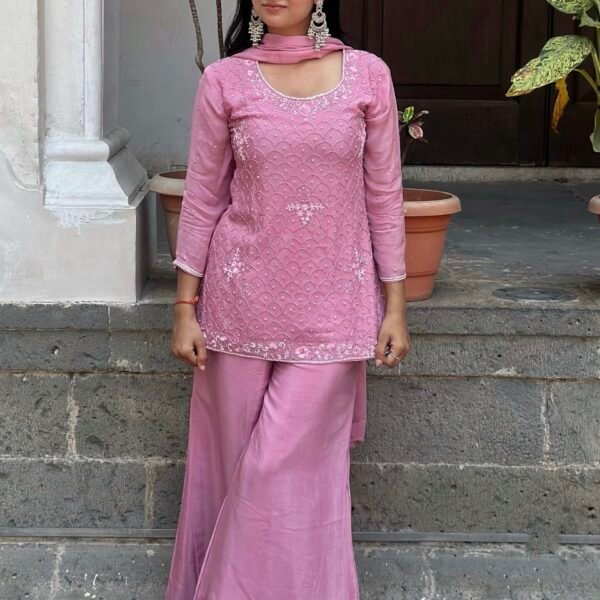 IMG_3231.JPG Mishri Embroidered Sharara Suit Set