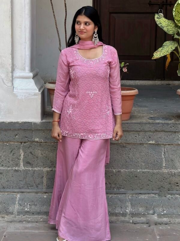 IMG_3231.JPG Mishri Embroidered Sharara Suit Set