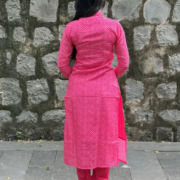 Rani Bandhej Embroidered Suit Set
