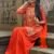 Raabta Orange Hand Embroidered Sharara Suit
