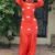 Sufi Rust Embroidered Farshi Salwar Suit