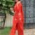 Sufi Rust Embroidered Farshi Salwar Suit