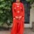 Sufi Rust Embroidered Farshi Salwar Suit