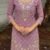 Nayab Lilac Hand Embroidered Sharara Suit