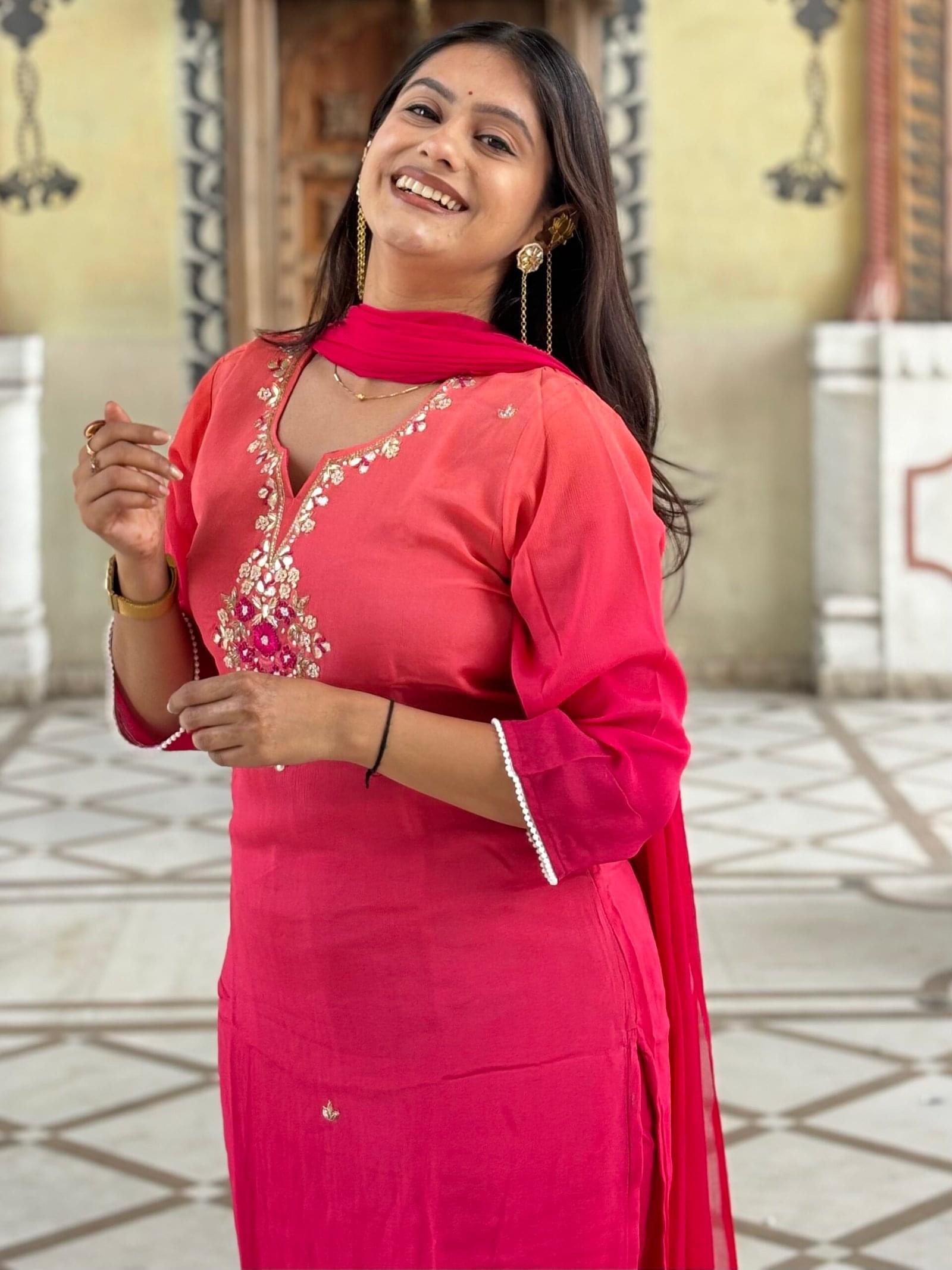 Gulnaar Rooh Embroidered Suit Set